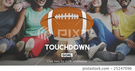 Football Touchdown Sport Graphics Concept 25247096
