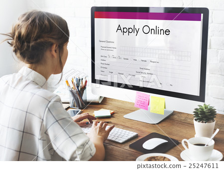 Apply Online Application College Form Concept 25247611