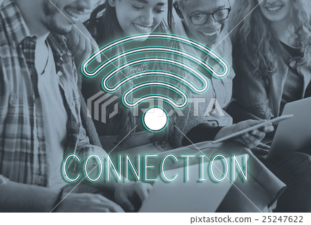 Wireless Internet Wifi Icon Concept 25247622