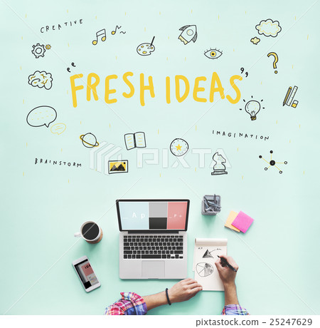 Creation Ideas Light Bule Imagination Arts Development Concept 25247629