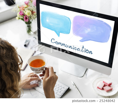 Communication Speech Bubble Symbol Concept 25248042