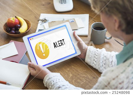 Alert Notification Exclamation Point Graphic Concept 25248098