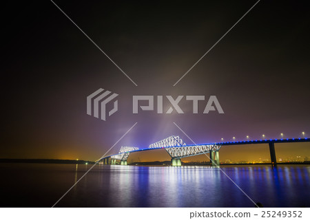 Night view of Tokyo Gate Bridge (Wakasimohama Park) Shot taken in September 2016 25249352