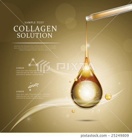 Collagen oil drop ad template Collagen oil drop ad template 25249809