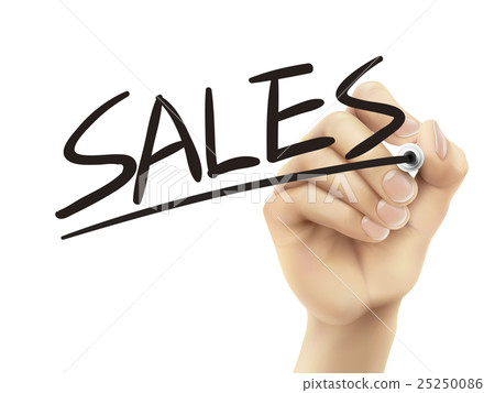 Sales written by hand 25250086
