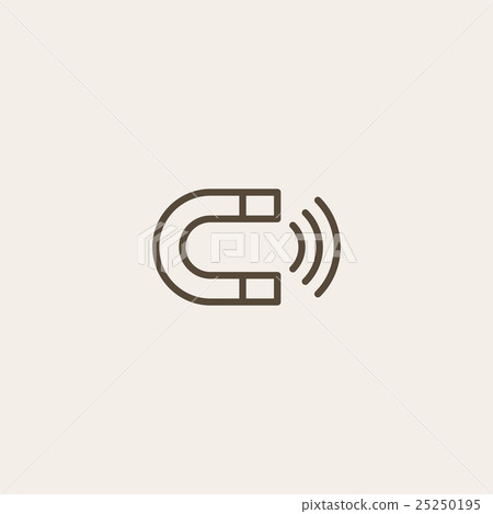 Magnet icon sign Magnet icon sign 25250195