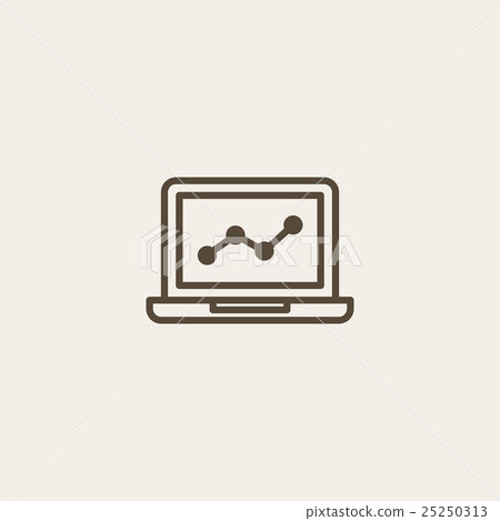 Laptop icon sign 25250313