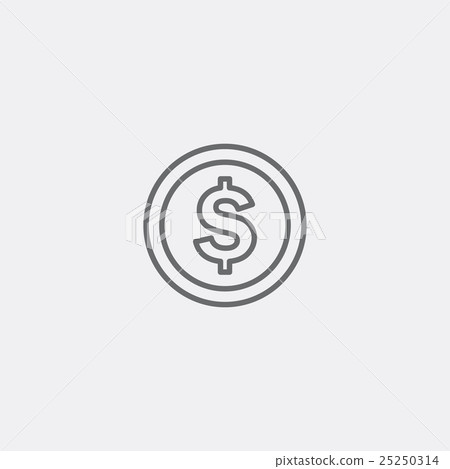 Coin icon sign Coin icon sign 25250314