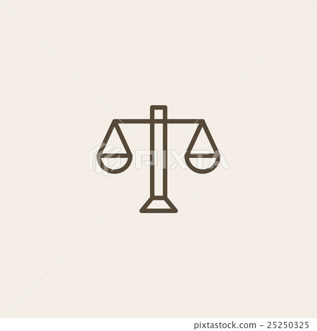 Justice scale icon 25250325