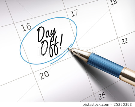Day off words 25250398