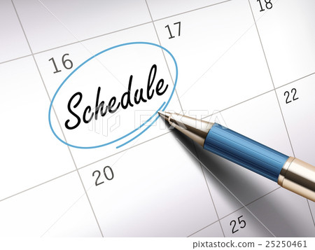 schedule word marked - Stock Illustration [25250461] - PIXTA