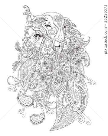 Fantastic adult coloring page Fantastic adult coloring page 25250572