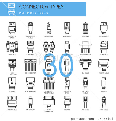 Connector Types , Pixel Perfect Icons 25253101