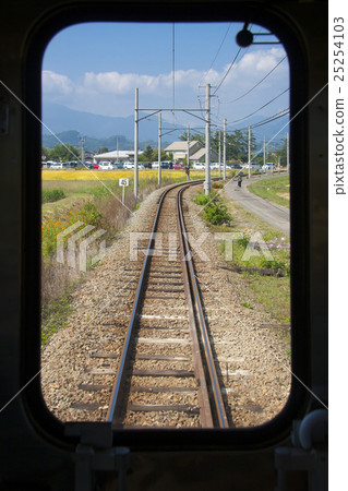 Ueda Electric Railway Scenery from inside the car 25254103