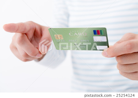 Young lady, touch panel operation 25254124