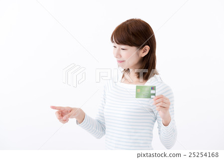 Young lady, touch panel operation 25254168