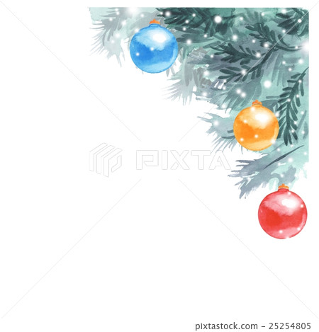 New year illustration. Hand drawn watercolor New year illustration. Hand drawn watercolor 25254805