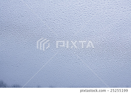 Water droplets attached to the glass Water droplets attached to the glass 25255199