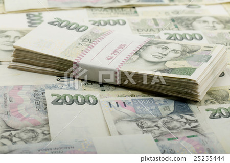 czech banknotes nominal value thousand crowns 25255444