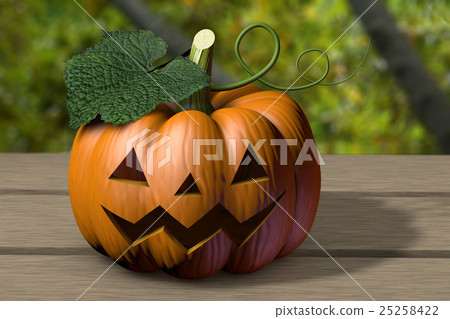 Halloween pumpkin with background 25258422