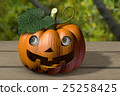 Halloween pumpkin with background ~ eyeball with 25258425