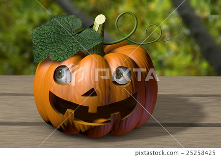 Halloween pumpkin with background ~ eyeball with Halloween pumpkin with background ~ eyeball with 25258425