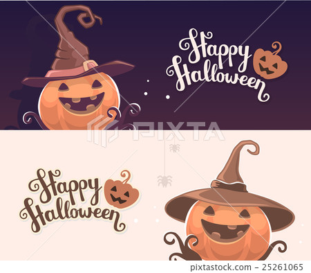 Vector template with halloween illustration Vector template with halloween illustration 25261065