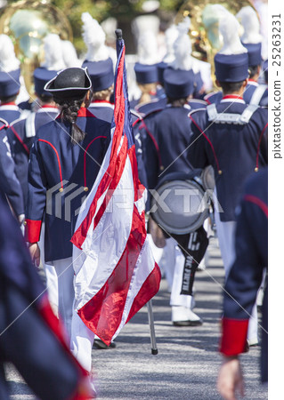 Brass Band in traditional uniform performing at sp 25263231