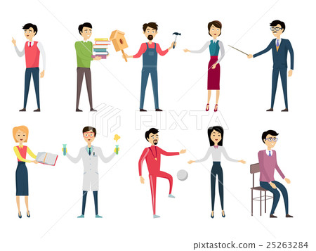 Set of School Teacher Characters 25263284
