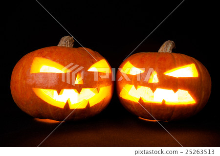 Halloween pumpkins smile and scary eyes for party Halloween pumpkins smile and scary eyes for party 25263513