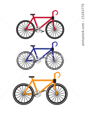 Bikes Vector Illustration in Flat Design Bikes Vector Illustration in Flat Design 25263779