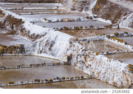Terraced salt pans "Salineras de Maras" in Peru 25263882