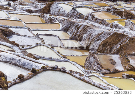 Terraced salt pans "Salineras de Maras" in Peru 25263883