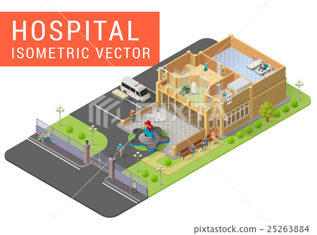 Isometric vector hospital 25263884