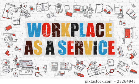 Workplace as a Service Concept with Doodle Design Workplace as a Service Concept with Doodle Design 25264945