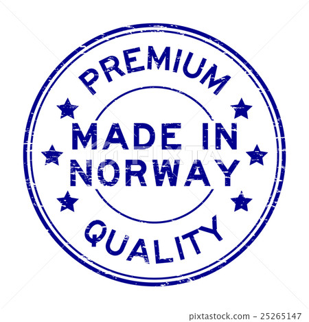 Grunge premium quality made in Norway rubber stamp 25265147
