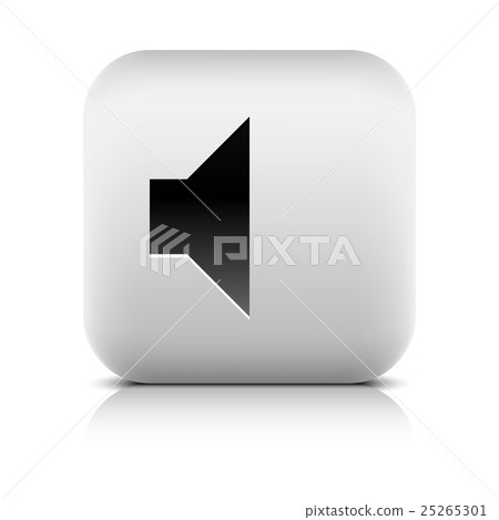 Media player icon with volume mute sign 25265301