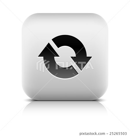 Arrow icon reset, refresh, reload, rotation sign 25265503