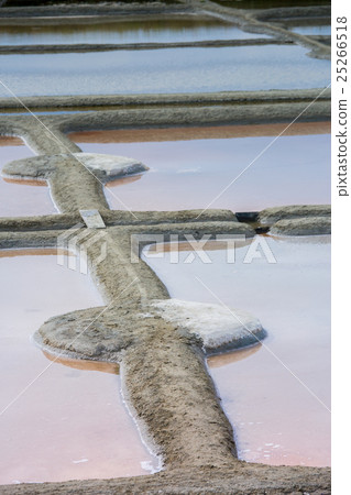 Salt evaporation pond in Guerande 25266518