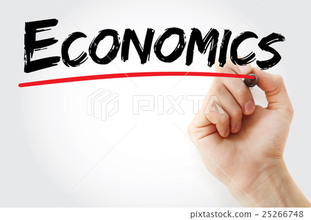 Hand writing ECONOMICS with marker Hand writing ECONOMICS with marker 25266748