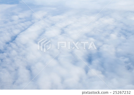 The view from the window of airplane above cloud 25267232