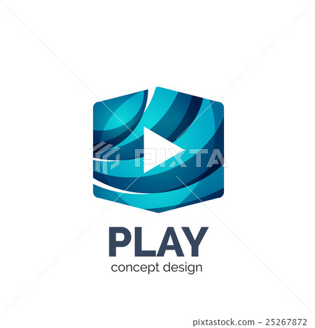 Vector video play logo template Vector video play logo template 25267872