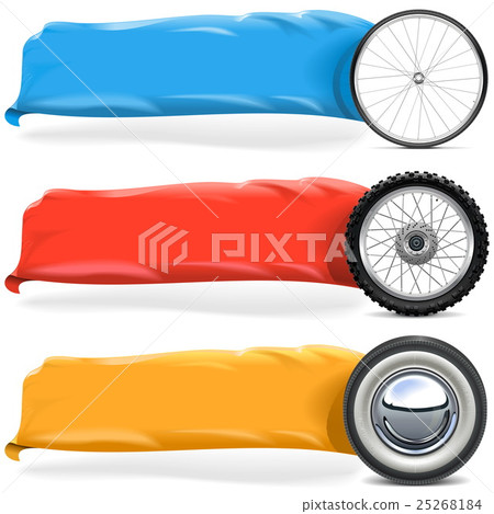 Vector Wheels with Banner Set 2 25268184