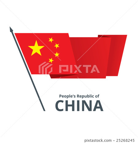 China Fluttering Flag China Fluttering Flag 25268245