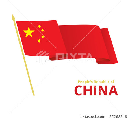 China Fluttering Flag China Fluttering Flag 25268248