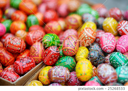 Colorful Easter eggs sold in annual fair 25268533