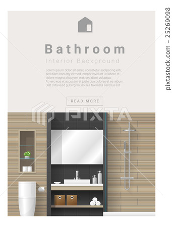 Interior design Modern bathroom banner 3 Interior design Modern bathroom banner 3 25269098
