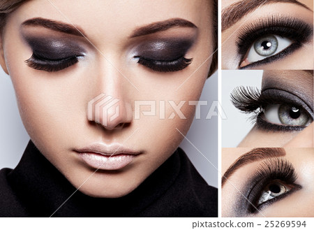 Woman with Fashion makeup. Beautiful face. 25269594