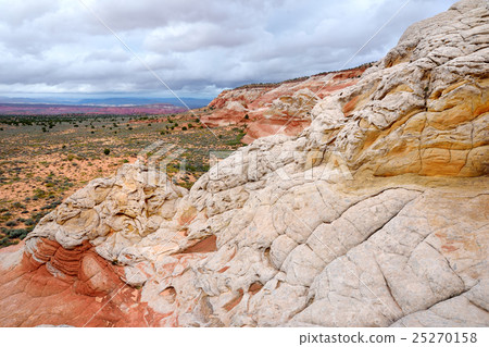 Sandstone formations in White Pocket, Arizona 25270158