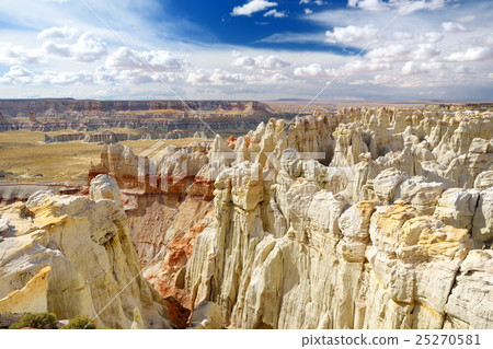 Sandstone hoodoos in Coal Mine Canyon, Arizona Sandstone hoodoos in Coal Mine Canyon, Arizona 25270581